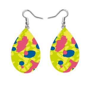 Abstract Teardrop Earrings